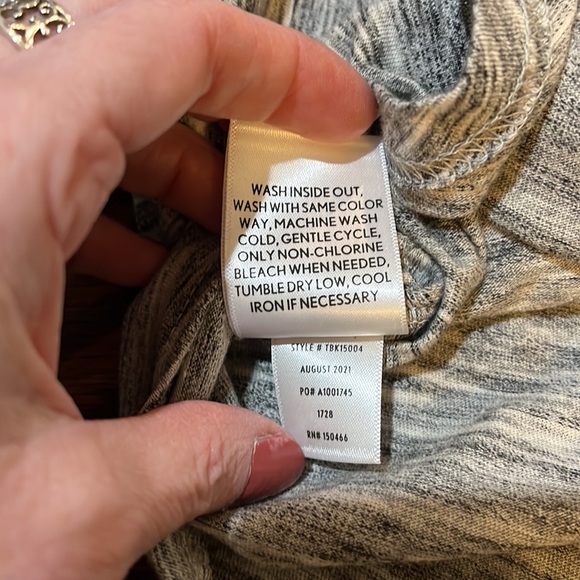 New with tags The Commons stitch fix grey lightweight long sleeve hoodie size Xl - Picture 5 of 5